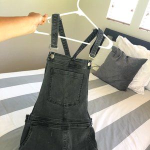 RVCA  |  BLACK PANT OVERALLS
